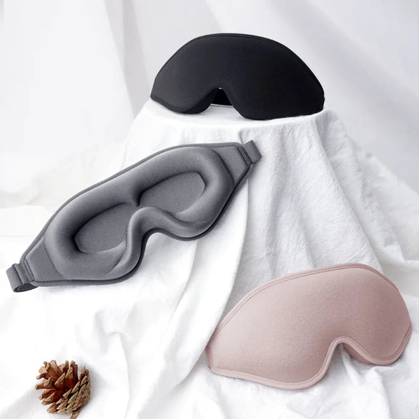 3D Sleeping Mask Memory Foam Block Out Light Sleep Mask Eye Shade Blindfold for Eye Sleep Masker Sleeping Aid Face Mask Eyepatch