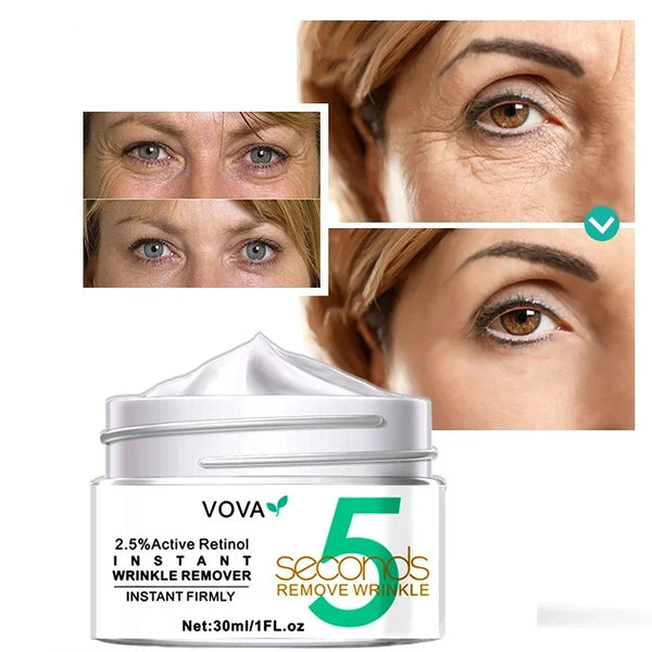 5 Seconds Retinol Anti-Wrinkle Cream Instant anti Aging Firming Lifting Fade Fine Line Face Cream Moisturizing Nourish Skin Care