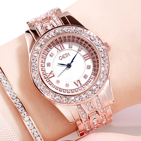 Light Luxury Women's Watch Diamond Studded By Hand All-match Watch