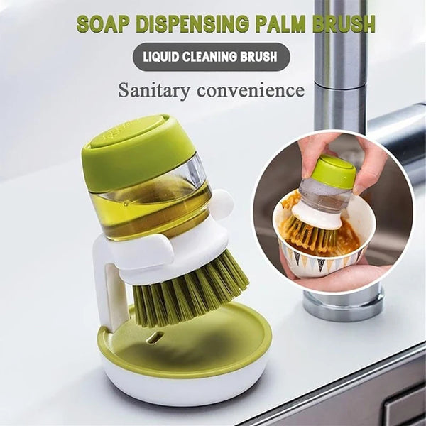 2-In-1 Multi Functional Press Cleaning Brush, Detachable Hydraulic Cleaning Brush