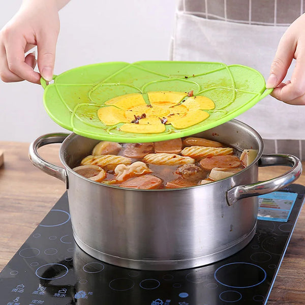 Multi-Function Silicone Lid Spill Stopper Cover for Pot Pan Kitchen Accessories Cooking Tools Flower Cookware Home Kitchen